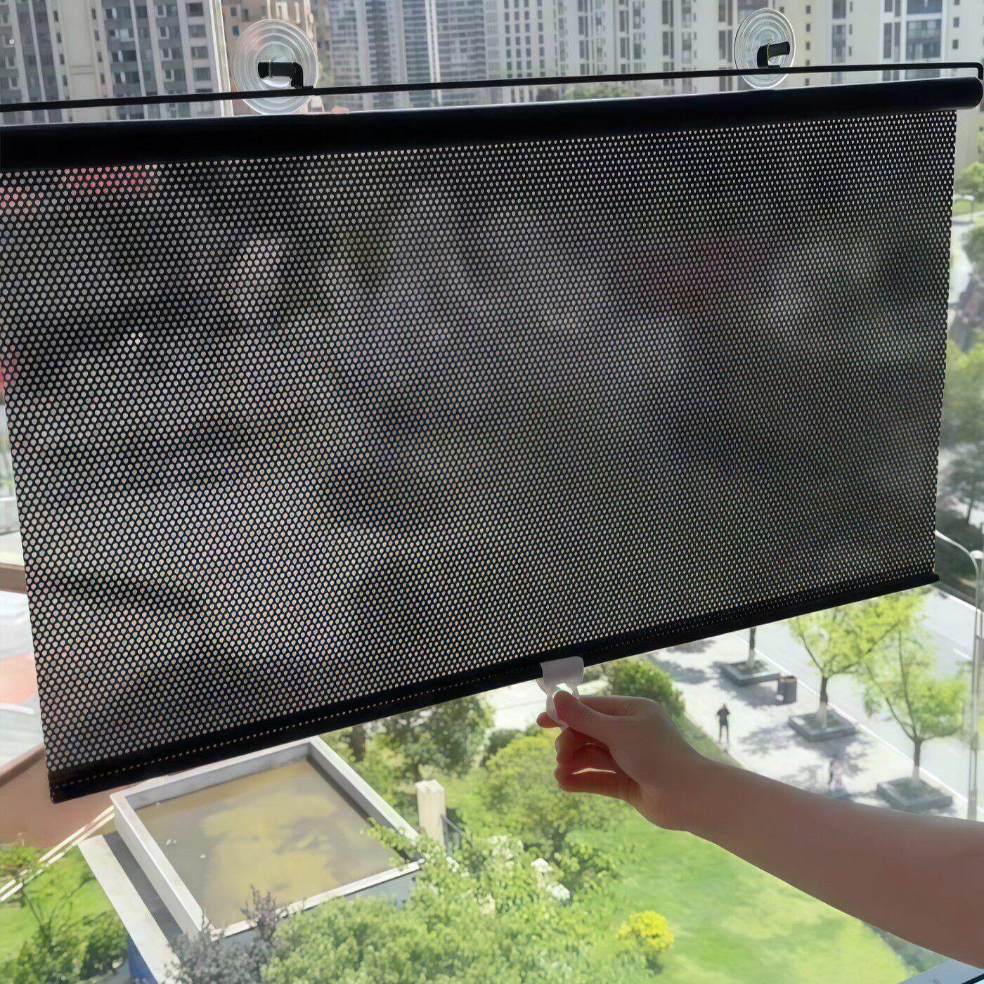 伸缩遮阳帘2025新款汽车车窗前挡风玻璃阳台窗户防晒隔热神器卷帘