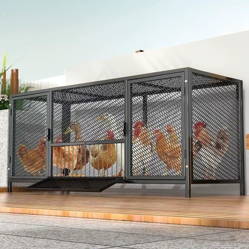 鸡笼子家用室外特大号养殖加厚加密防鼠笼网片鸡笼户外大号鸡舍笼图片