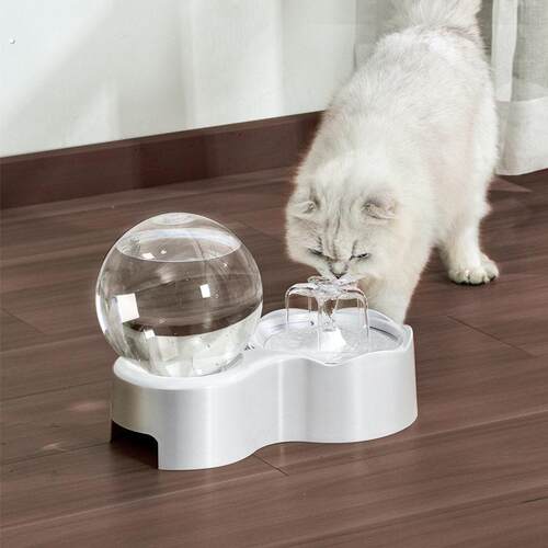 猫饮水机自动循环虹吸喷泉宠物喂水器不插电猫咪喝水器喂水碗用品
