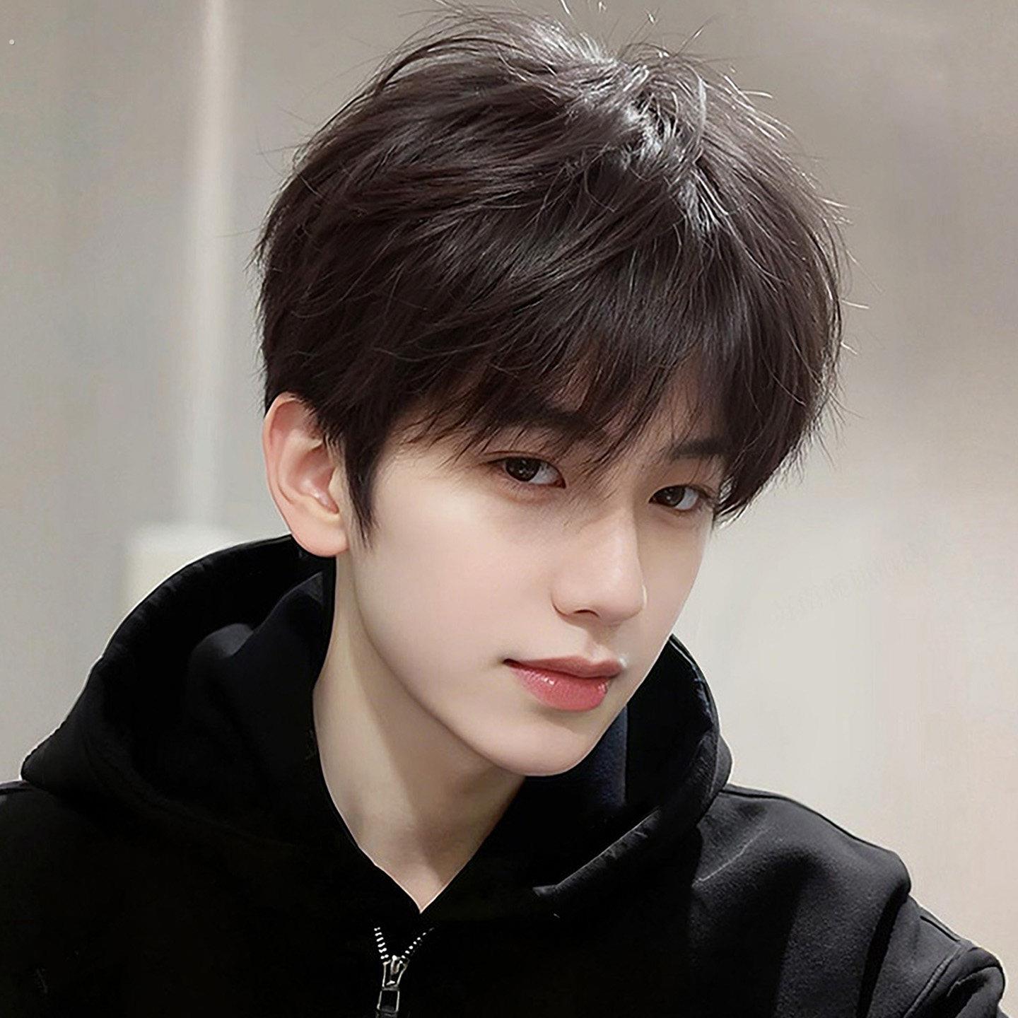 假发男韩系少年感微分碎盖帅气日常短发男生自然蓬松彷真发全头套