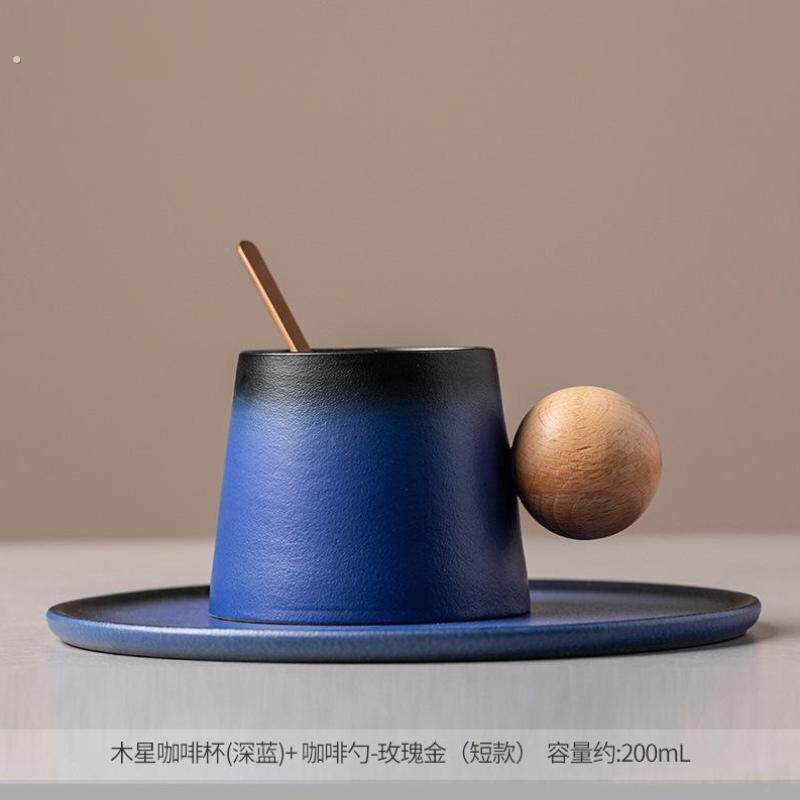 陶瓷咖啡杯子高档精致女高颜值轻奢高级感茶杯下午茶挂耳杯碟套装