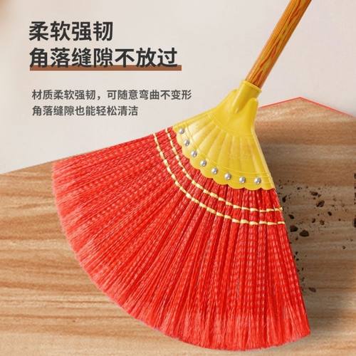 新款波纹丝扫把扫地扫水结实耐用扫帚环卫工农村家用笤帚不沾头发