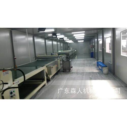 漆画板UV高光面漆用淋涂线淋幕机