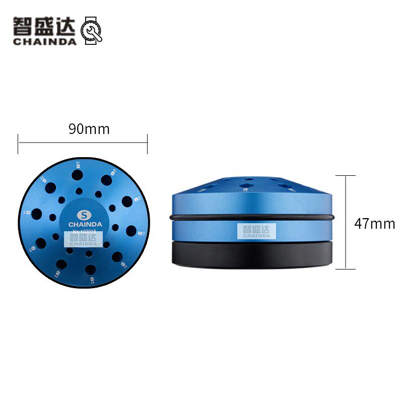 修表工具起子座螺丝批座螺丝刀座活动旋转收纳转盘金属圆形座包邮