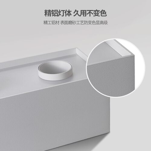 双头斗胆灯led射灯筒灯2头明装吸顶正方无主灯盒子卧室客厅极简约