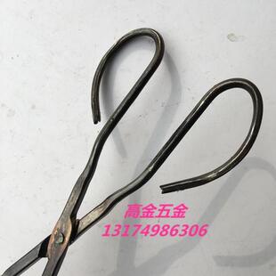 包邮家用火钳煤饼钳铁钳铁钳子柴火钳垃圾钳烧烤碳钳夹拾物器铁夹