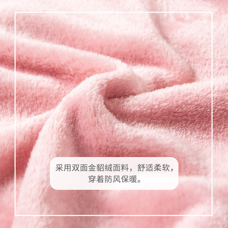 女宝宝双面绒秋冬加绒外套小童秋冬一岁女童毛绒加厚婴儿夹克冬装