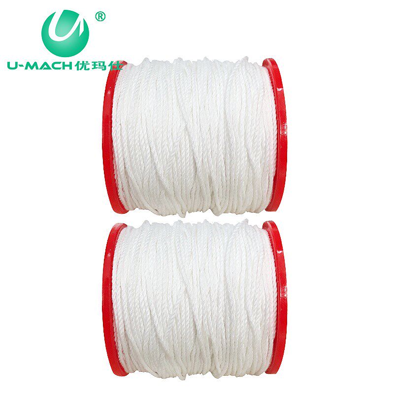 优玛仕装订棉线蜡线财务装订机使用耗材 60*60mm 米白色一卷装结