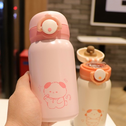 儿童保温水杯弹跳盖迷你小巧可爱便携学生女咖啡随行杯子保冷两用
