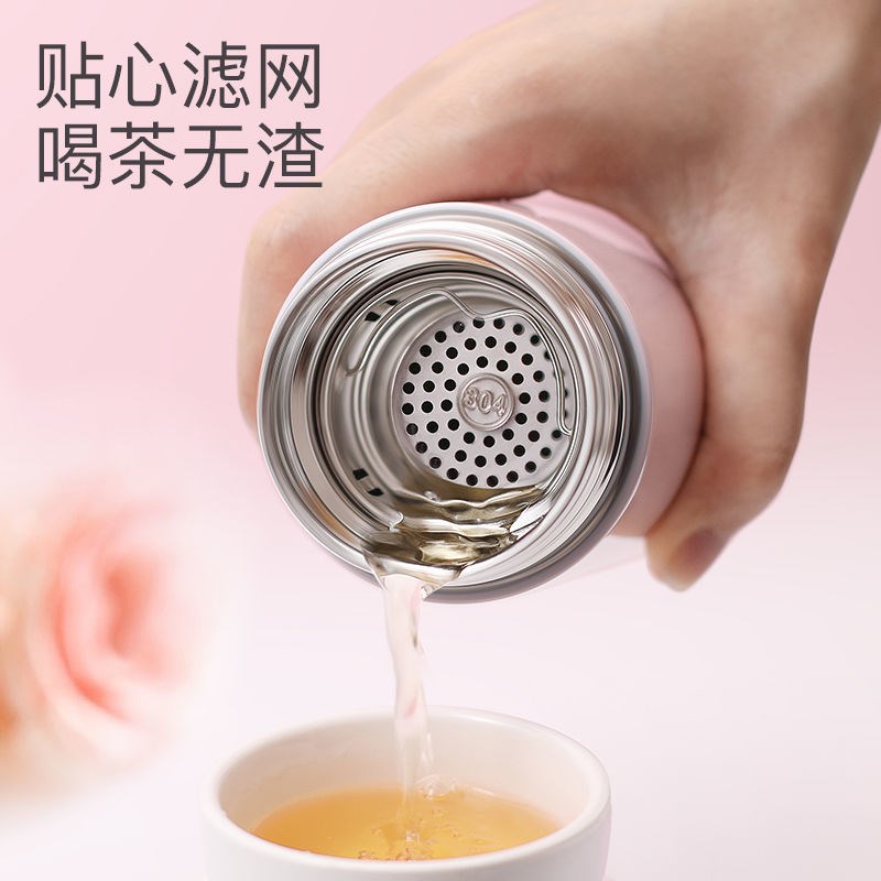 韩式保温杯智能显温男女款高颜值水杯316不锈钢高端2022网红杯子