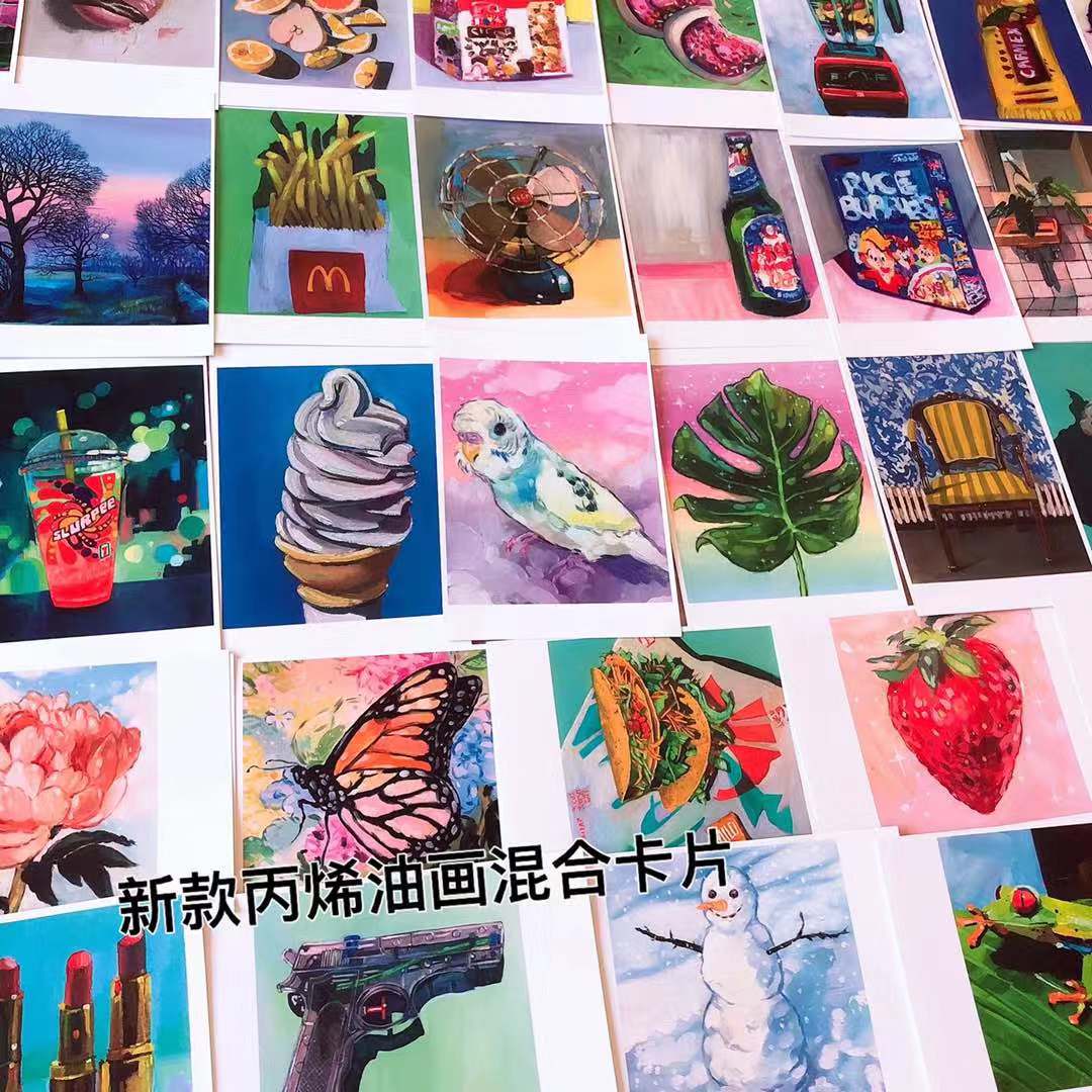 少儿美术临摹卡马克笔幼儿园画室专用创意美术动物儿童人物简笔画