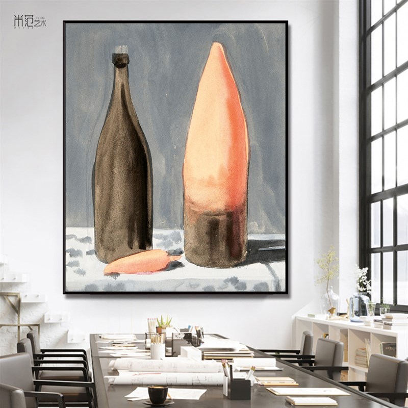 超现实鼻祖~马格利特装饰画玄关艺术挂画高级灰静物 性冷淡小众风
