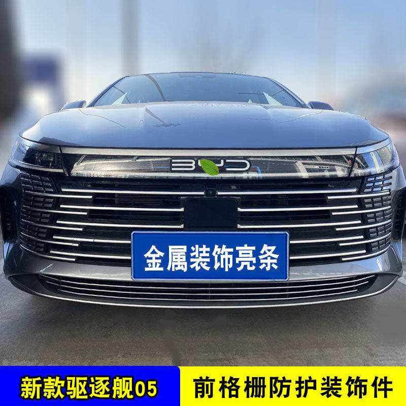 比亚迪驱逐舰05中网外观改装件前脸前铲保险杠装饰防虫网配件用品