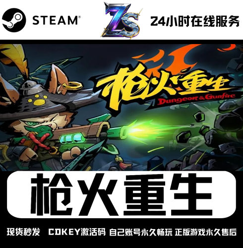 【Steam游戏】枪火重生激活码cdk全DLC永久入库全球激活