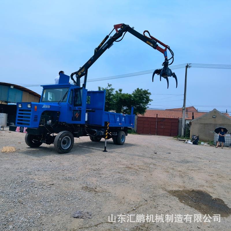 用伸四驱农六轮车车卸载式甘蔗装抓738机缩臂轮式六轮车