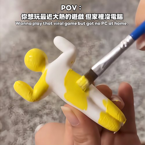 涂鸦躲猫猫超级变色龙手办diy