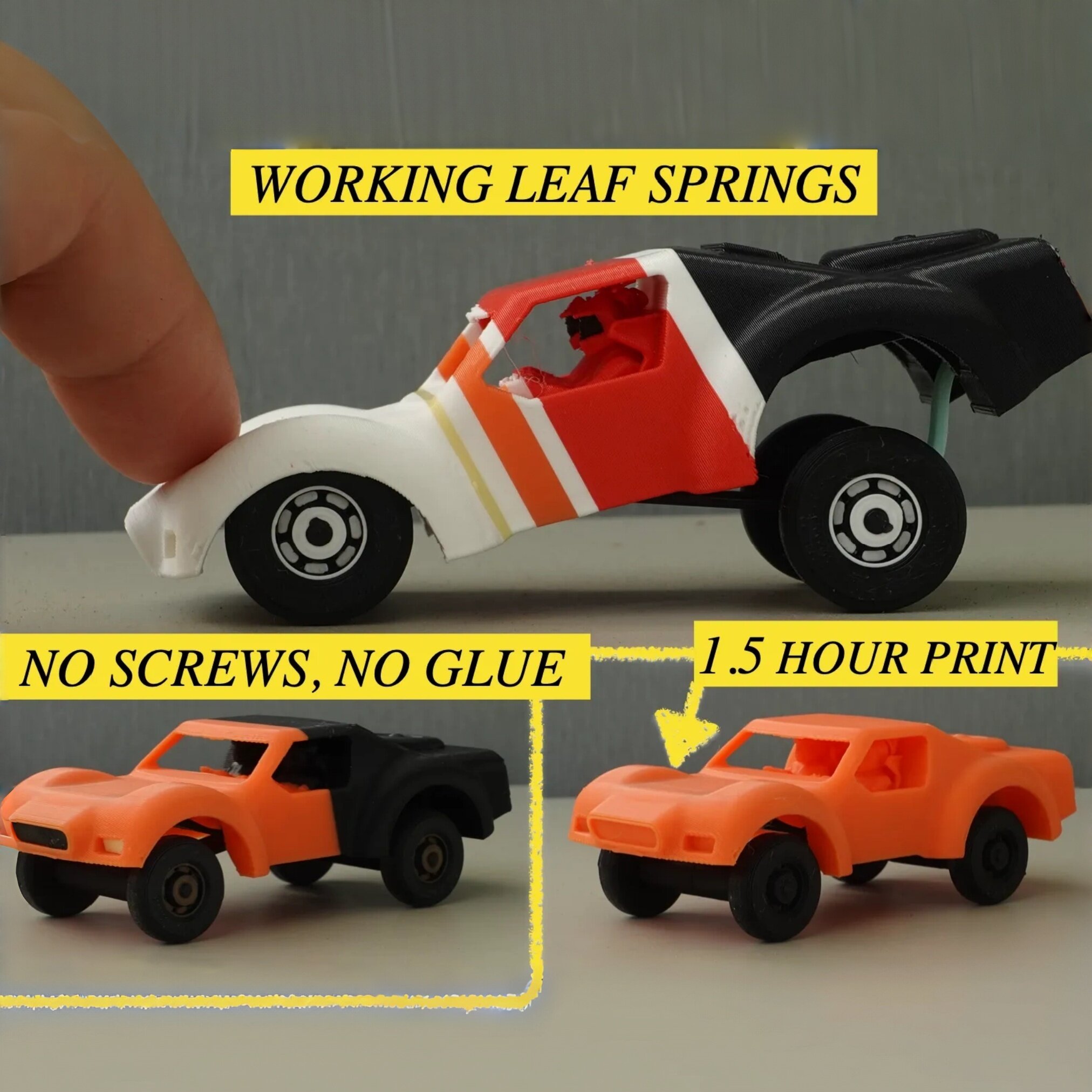 SC卡车3d打印赛车模型儿童益智玩具车模仿真汽车收藏送朋友小礼物