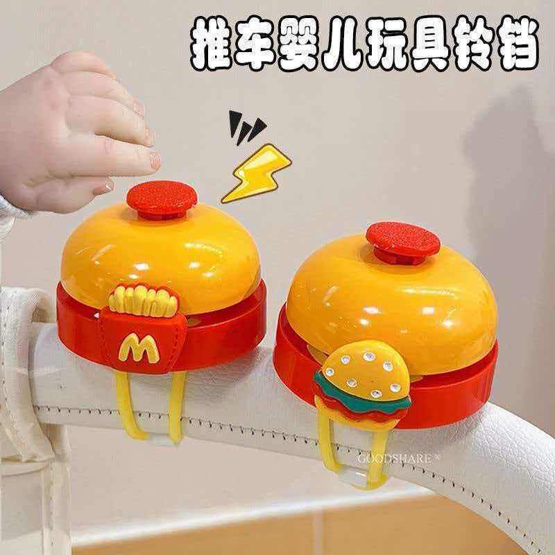 婴儿推车玩具手拍铃铛可爱卡通蜡笔小新适用于小虎子推车装饰挂件
