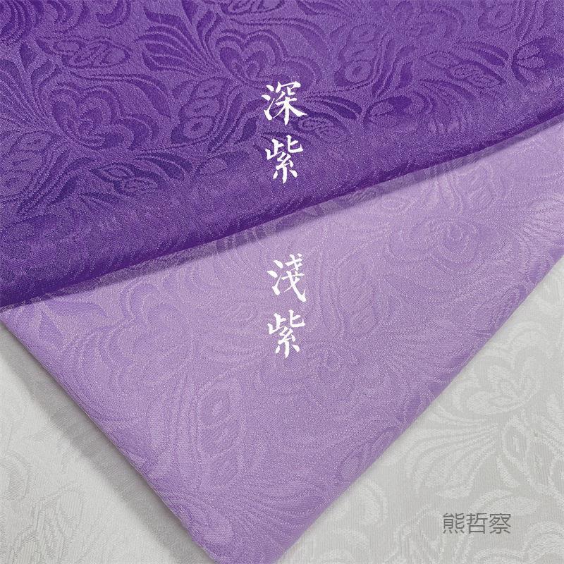 加厚春秋提花布料涤纶蝶恋花暗纹面料汉服古风明制马面裙立体防滑