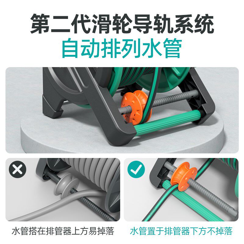 洗车水枪家用高压强力射程远冲洗窗户喷头浇花洗地软管水管收卷器