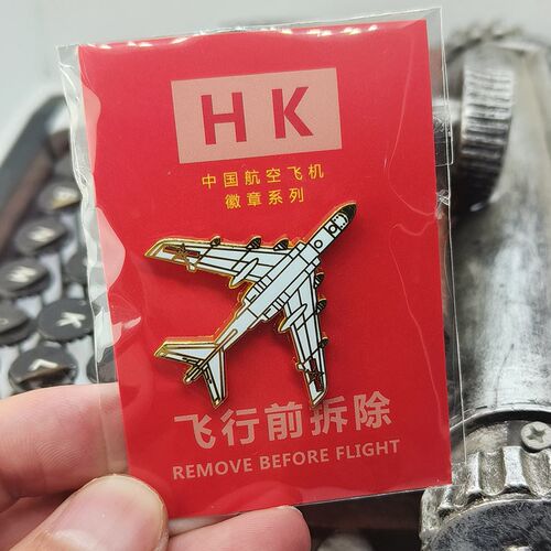 金属歼20歼15歼16歼10B轰6航展金属飞机纪念胸针徽章个性航空科