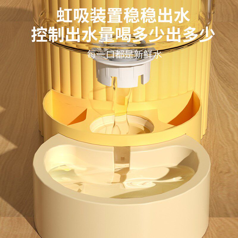 猫碗狗碗自动喂食器饮水水食盆双碗猫咪粮宠物饭碗喝水一体机喂水