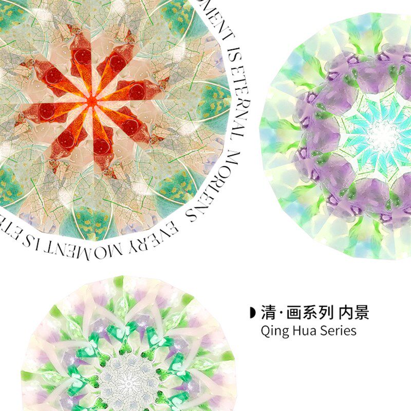 清画万花筒手工艺术品清代名画礼盒生日礼物高端礼品可换头可旋转