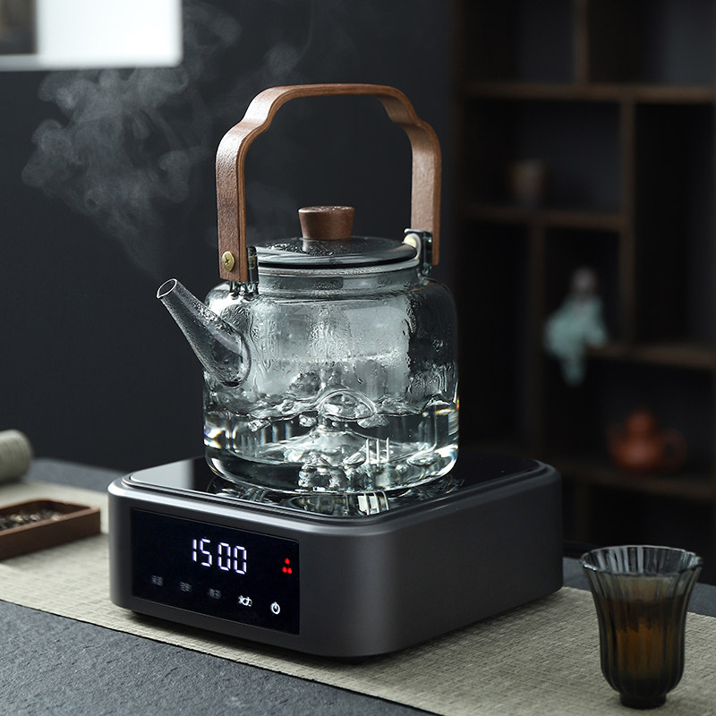 电陶炉茶炉方型迷你家用铁壶玻璃壶煮茶器静音泡茶光波炉非电磁炉