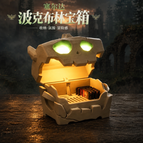 塞尔达发光夜灯卡带收纳盒