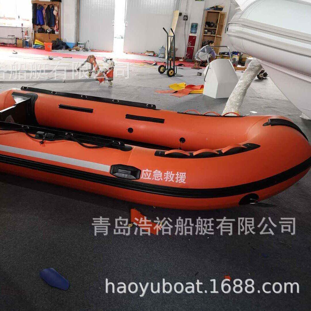 浩裕船艇 4动.米PVC铝合运艇漂流3船冲锋舟20190725 金皮划艇钓鱼