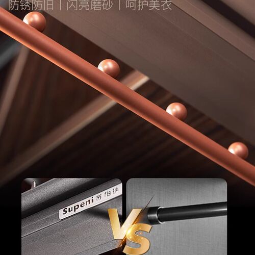 衣柜顶装衣架家用推拉挂衣杆伸缩裤架缓冲阻尼挂衣器多功能衣通