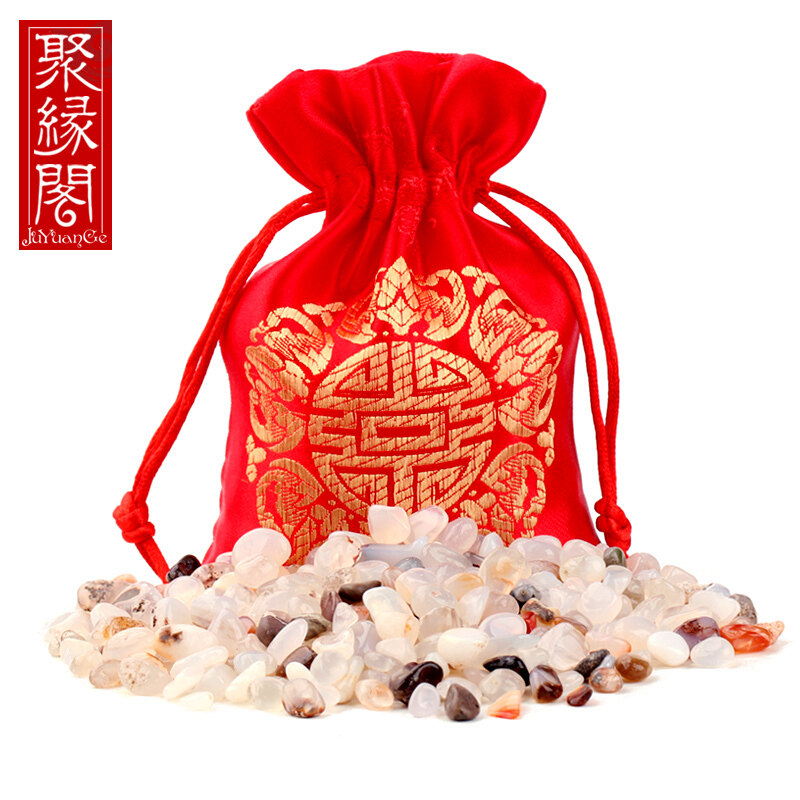 聚缘阁碎水晶碎玛瑙摆件白水晶黄水晶碎石家居装饰品工艺品