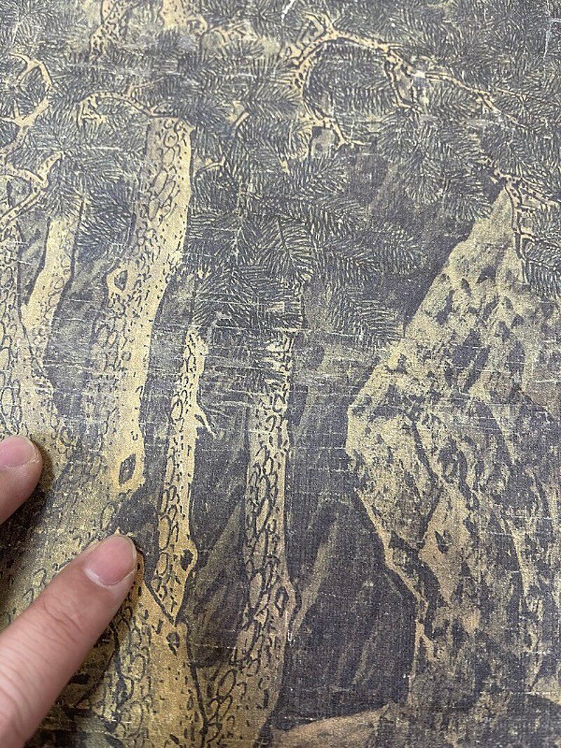 宋画 李唐 万壑松风 古代名画复制品 微喷装饰画画芯定制风景画