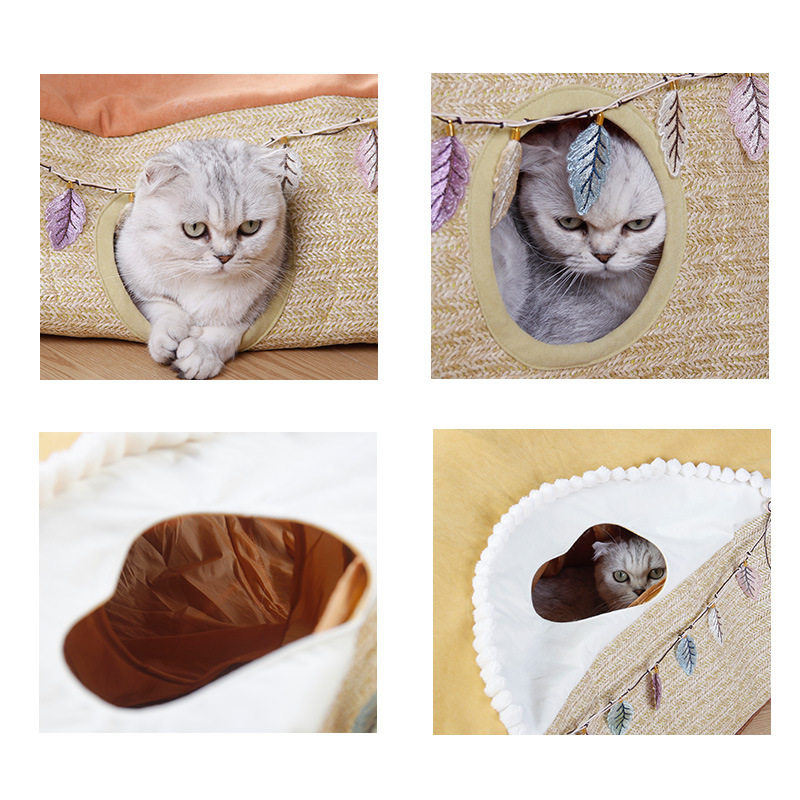 猫隧道猫咪玩具滚地龙通道游戏睡窝猫咪帐篷可钻洞四季通用可折叠