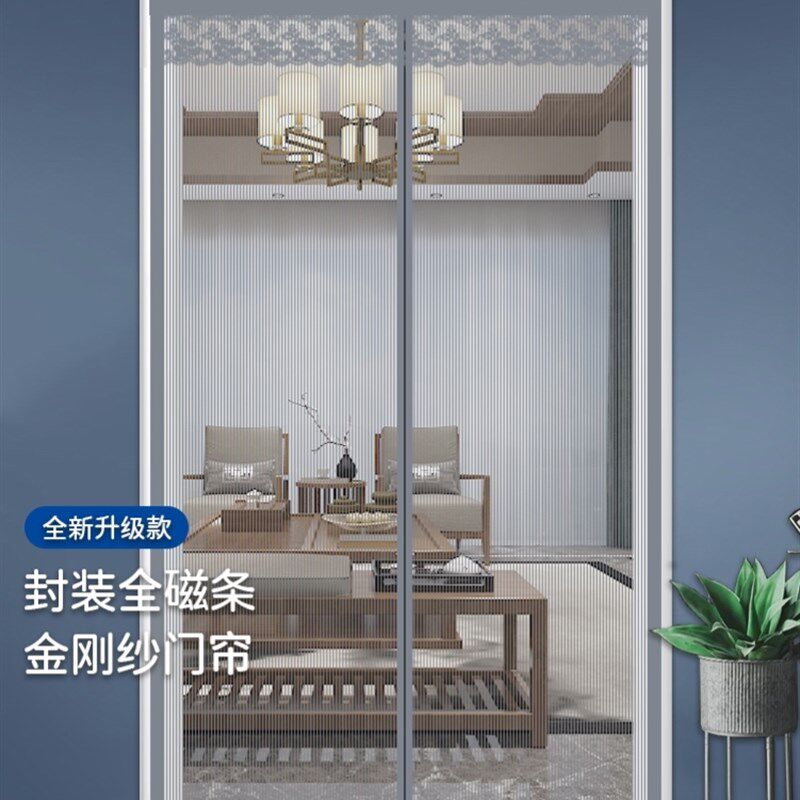 H大门口防蚊门帘2022新款房门防蝇帘阳台耐磨防蝇蚊帐家用专用