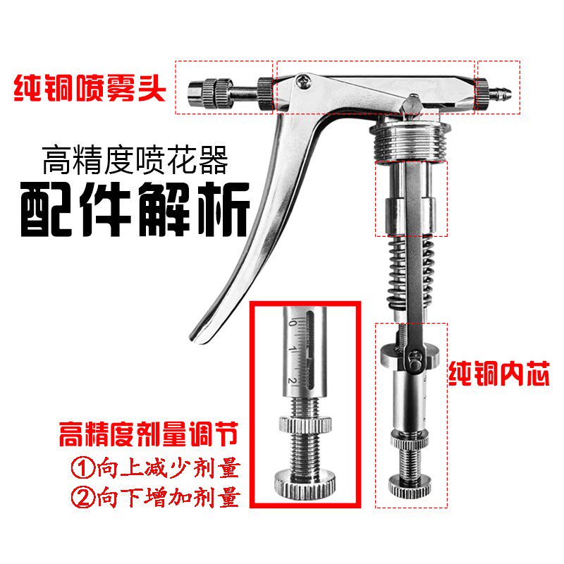 樱桃不锈钢授粉器授粉神器番茄西红柿喷花器西瓜喷雾授粉枪