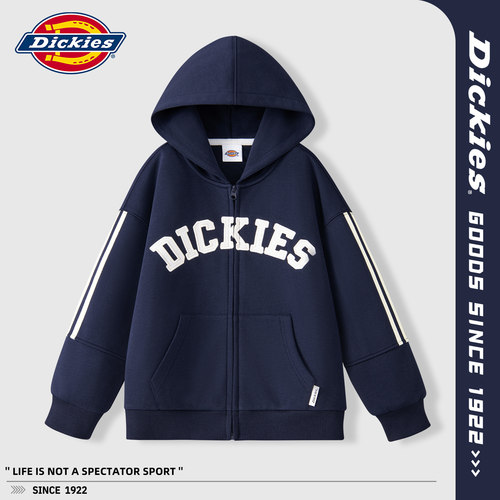 Dickies童装男童春秋连帽外套2026新款儿童上衣宽松时髦男孩秋装