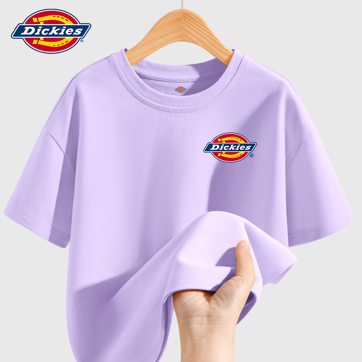 Dickies女童短袖t恤2026新款儿童夏季纯棉衣服时髦巨好看女孩夏装