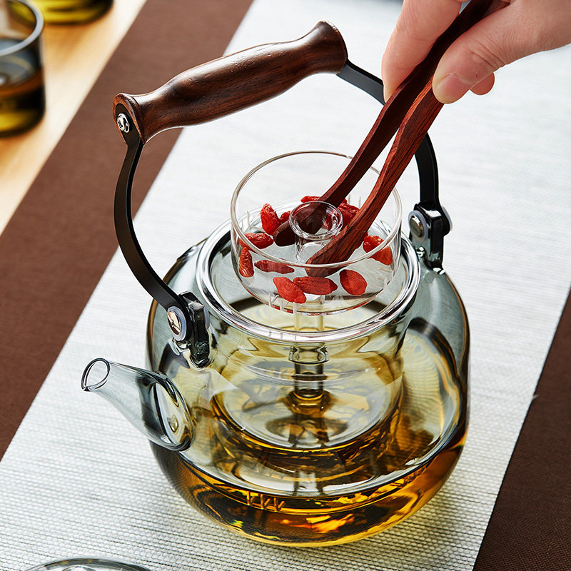 蒸煮茶壶玻璃耐高温电陶炉专用红茶茶具高档茶器办公室家用泡茶壶
