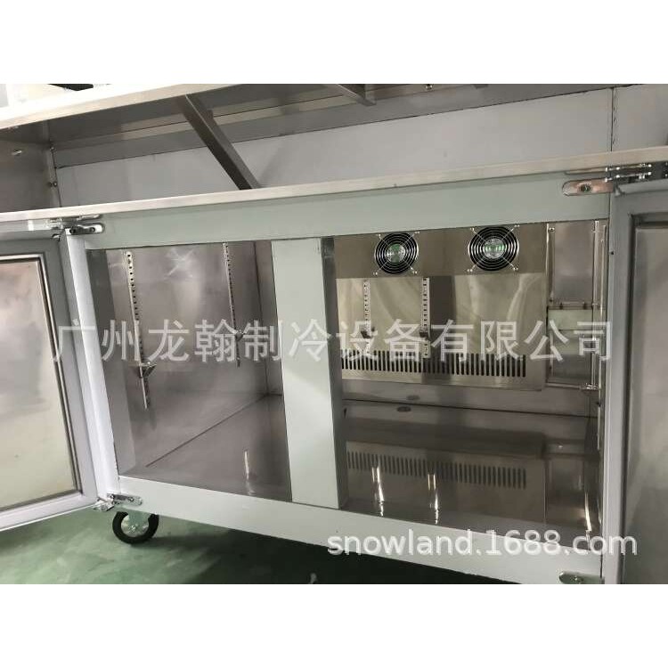 三明治沙拉披萨冷柜不锈钢商用餐厅厨房披萨配料冷藏工作台