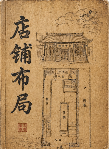 民间秘f《店铺布局》出售复印本书法字帖书法