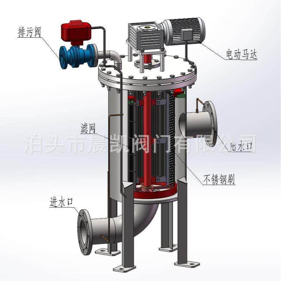 晨凯阀门自清洗过滤器碳钢自动排污过滤器全自动过滤杂质过滤器