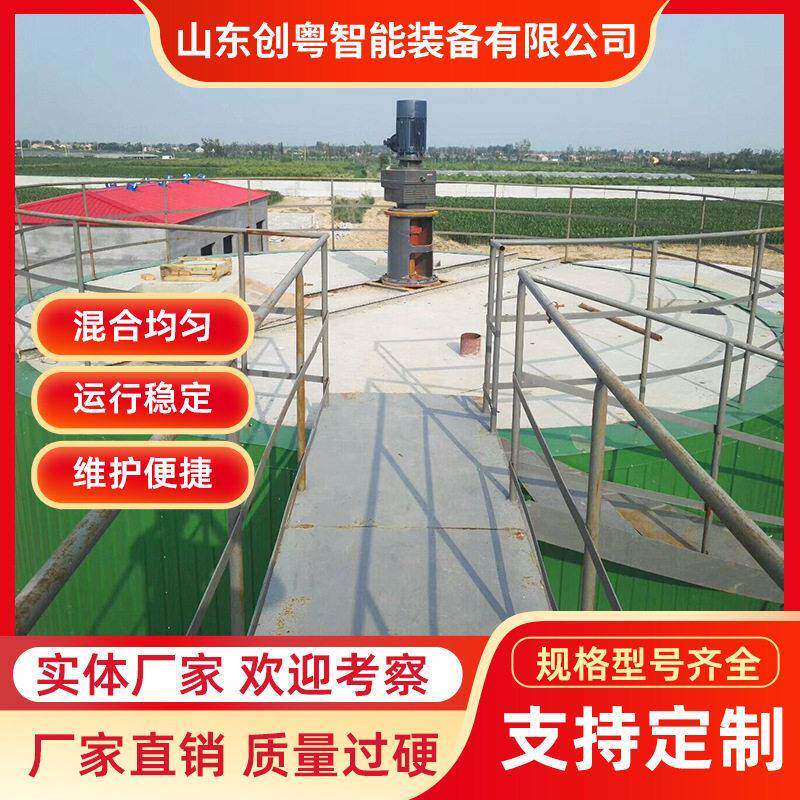 立式安装搅拌器创粤智能桨式2叶螺旋式搅拌机大型贮槽用搅拌机