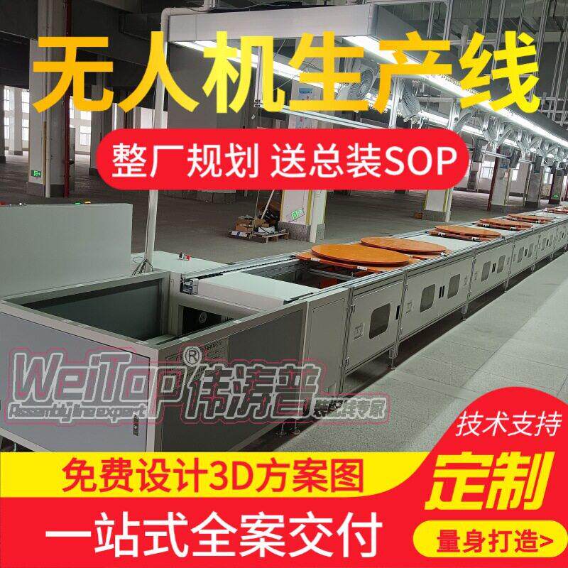 广告无人飞艇生产线免费设计D方案预装搭建