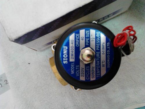 常闭水阀2W-400-40索诺全铜阀体线圈1.5寸口径质保1年DC24 AC220V