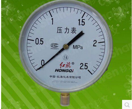 正品 红旗牌 压力表 水压表 气压表Y-250 表盘直径250MM M20X1.5