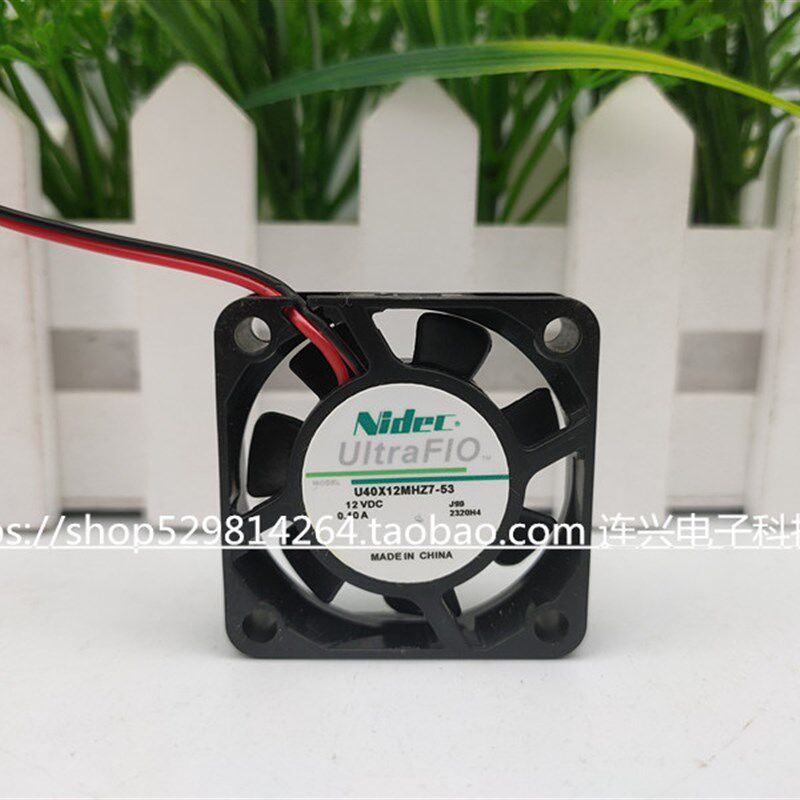 全新Nidec U40X12MHZ7-53 12V 0.10A 4CM  南北桥录像机散热风扇