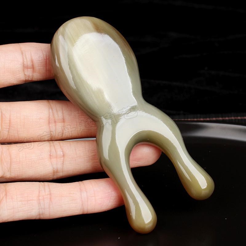 牛角眼部按摩器小青蛙眼周穴位板拨筋棒面部脸部点穴鼻刮美容刮痧