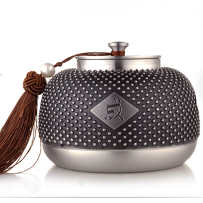 精品锡罐 锡制茶叶罐 锡壶器茶具存储罐茶罐精品密封罐茶叶包装