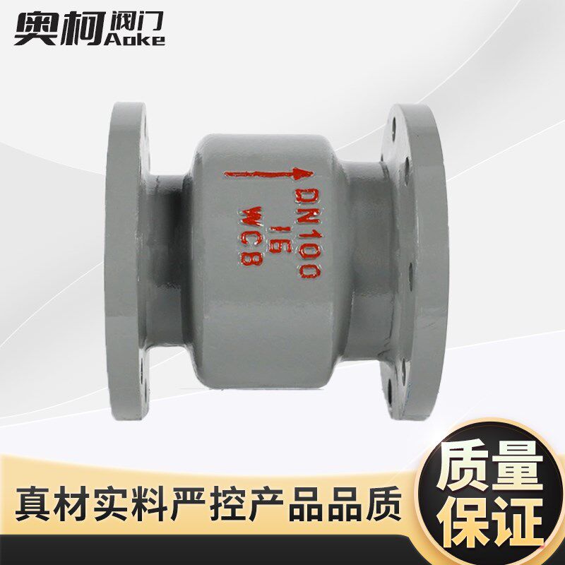 H42H-16C铸钢立式法兰止回阀25C40C单向阀逆止阀DN50 80 100 150